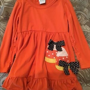 Halloween Candy Corn Dress 5/6 T